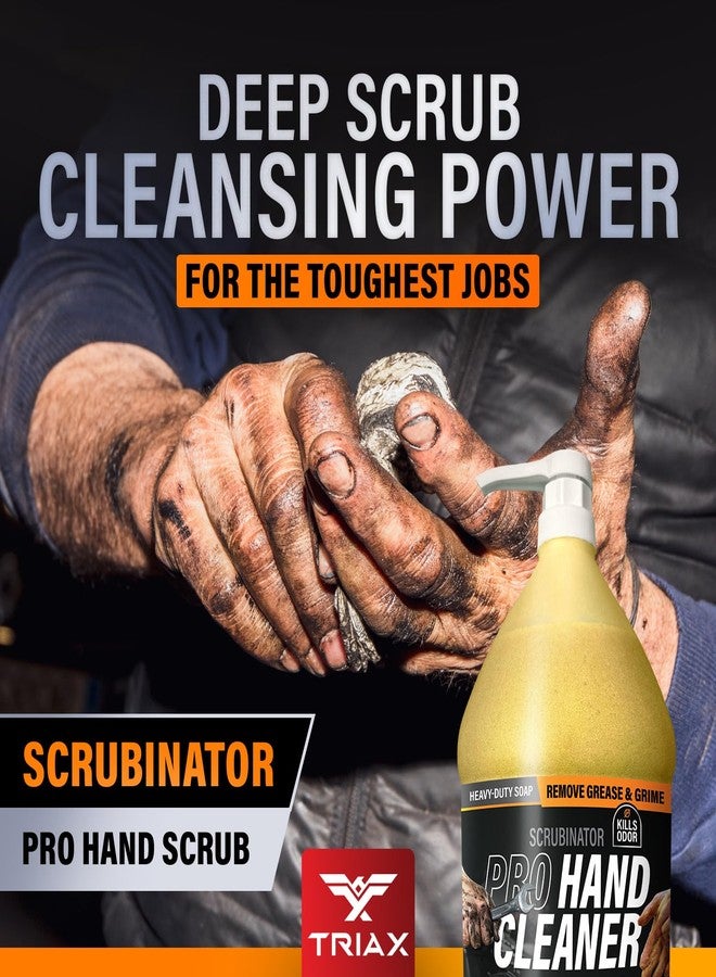 TRIAX Scrubinator - Heavy Duty Hand Scrub and Cleaner - Removes Tough Grease, Dirt, Grime, and Odors - No Toxic Solvents or Harsh Chemicals - Moisturizers to Protect Skin (16 Ounce) - Image 2